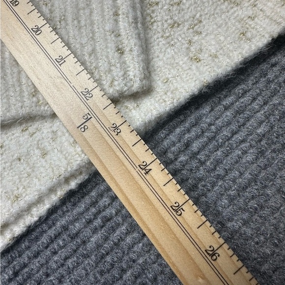 Calvin Klein Jeans Cream and Silver Knit Sweater - Picture 8 of 10